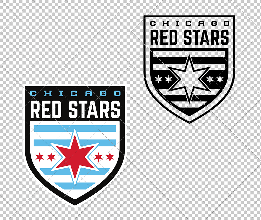 Chicago Red Stars 2017, Svg, Dxf, Eps, Png