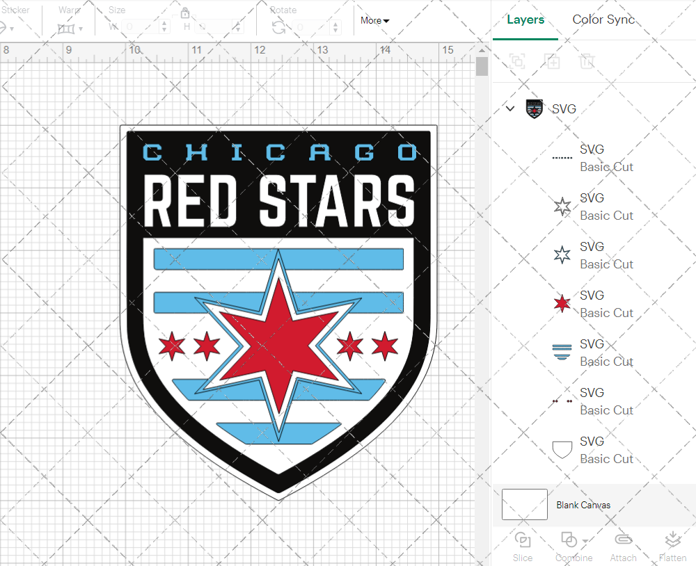Chicago Red Stars 2017, Svg, Dxf, Eps, Png 002
