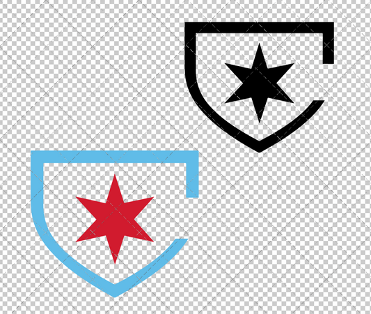 Chicago Red Stars Alternate 2017 002, Svg, Dxf, Eps, Png