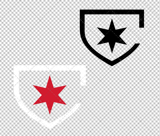 Chicago Red Stars Alternate 2017 003, Svg, Dxf, Eps, Png