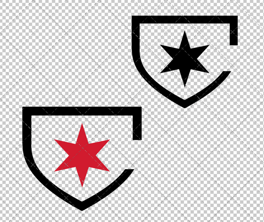 Chicago Red Stars Alternate 2017, Svg, Dxf, Eps, Png