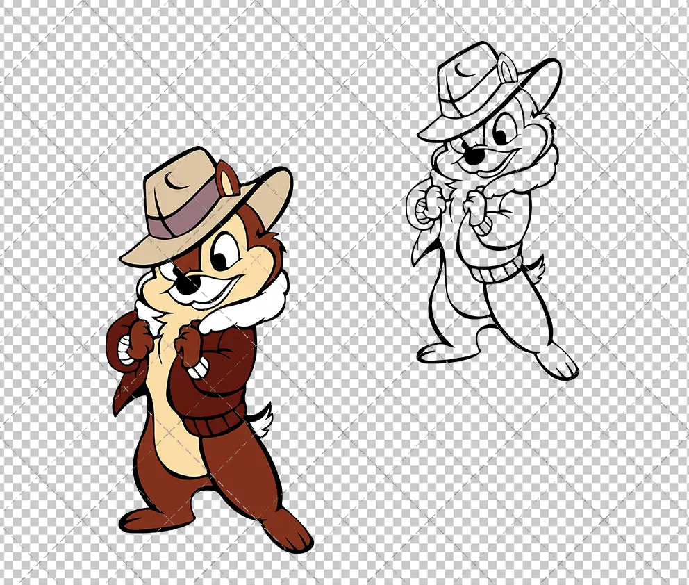 Chip - Rescue Rangers, Svg, Dxf, Eps, Png - SvgShopArt