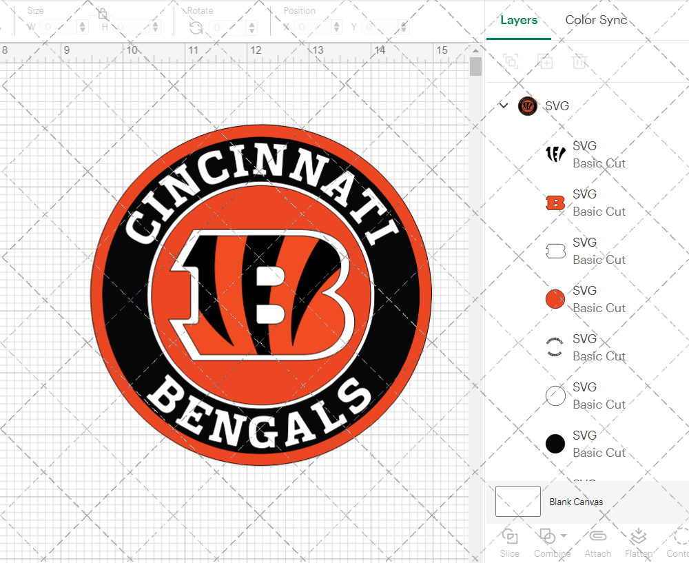 Cincinnati Bengals Circle 2004, Svg, Dxf, Eps, Png - SvgShopArt