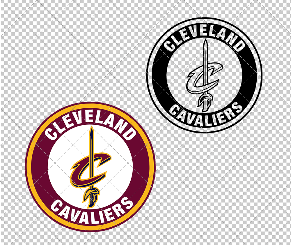 Cleveland Cavaliers Circle 2017 002, Svg, Dxf, Eps, Png - SvgShopArt