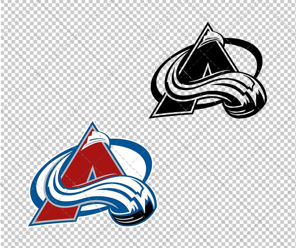 Colorado Avalanche 1995, Svg, Dxf, Eps, Png - SvgShopArt