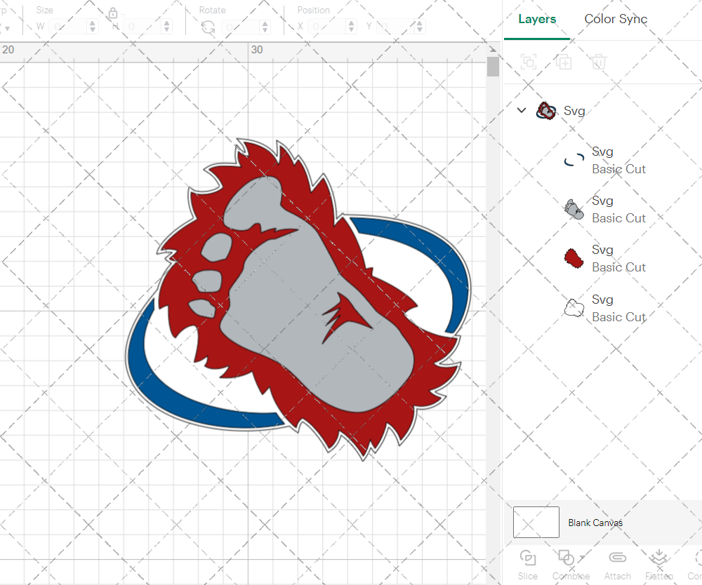 Colorado Avalanche Alternate 1995, Svg, Dxf, Eps, Png - SvgShopArt