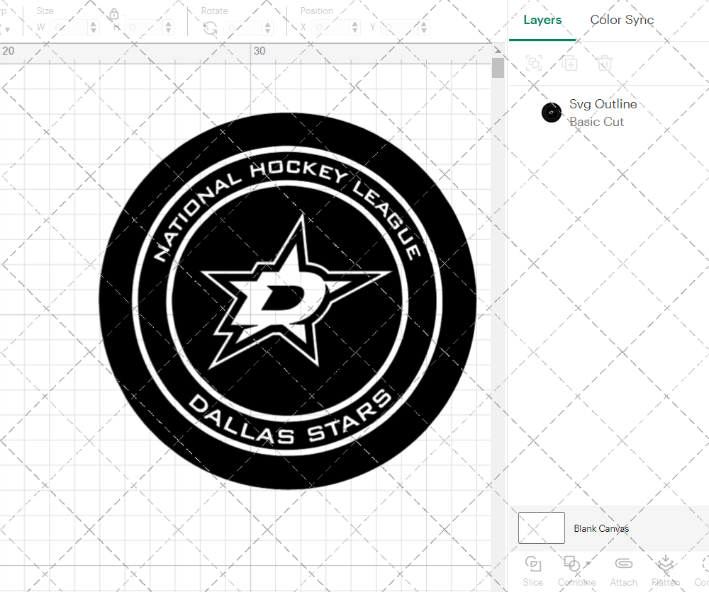 Dallas Stars Circle 2021 002, Svg, Dxf, Eps, Png - SvgShopArt