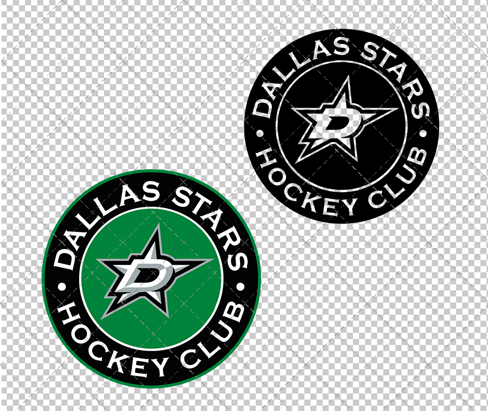 Dallas Stars Circle 2021 003, Svg, Dxf, Eps, Png - SvgShopArt