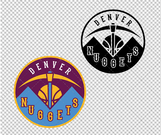 Denver Nuggets Circle 2018 003, Svg, Dxf, Eps, Png - SvgShopArt