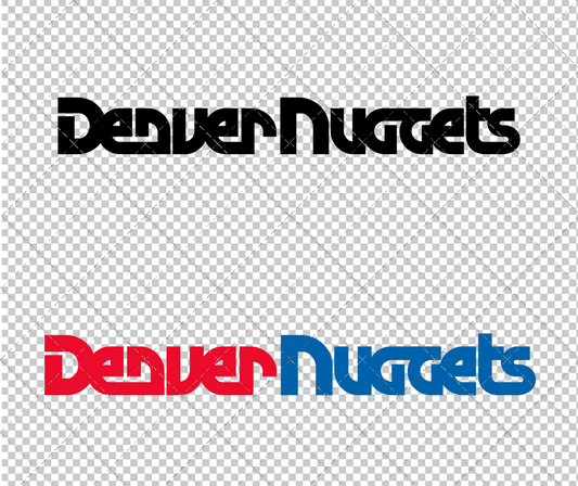 Denver Nuggets Wordmark 1975, Svg, Dxf, Eps, Png - SvgShopArt