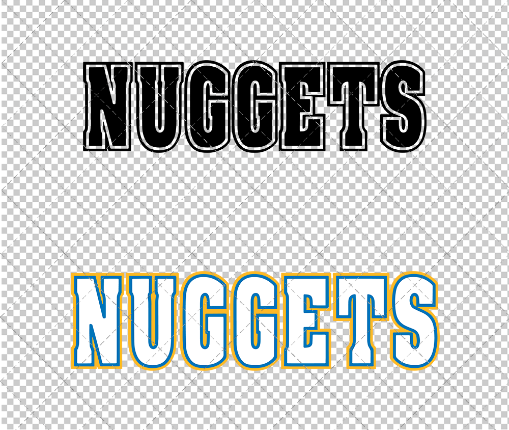 Denver Nuggets Wordmark 2003 003, Svg, Dxf, Eps, Png - SvgShopArt
