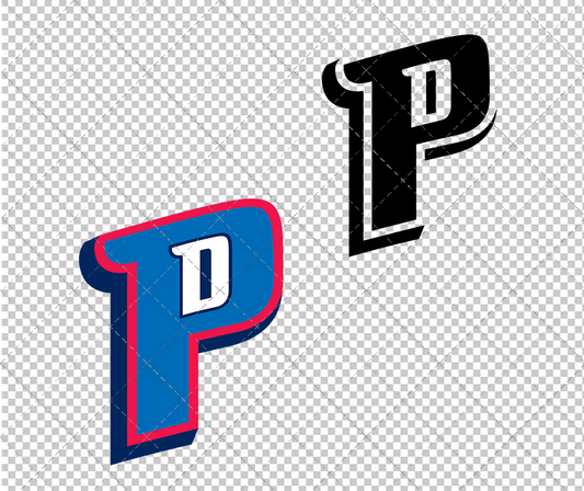 Detroit Pistons Alternate 2005, Svg, Dxf, Eps, Png - SvgShopArt