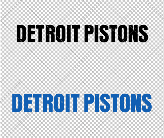 Detroit Pistons Wordmark 1978, Svg, Dxf, Eps, Png - SvgShopArt