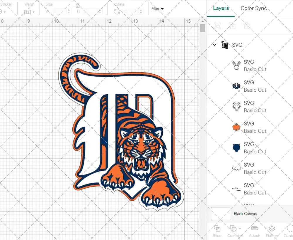 Detroit Tigers Cap 1995, Svg, Dxf, Eps, Png - SvgShopArt