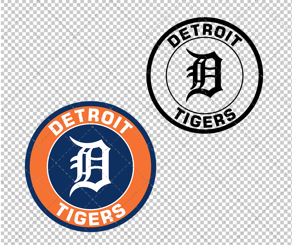 Detroit Tigers Circle 2016, Svg, Dxf, Eps, Png - SvgShopArt