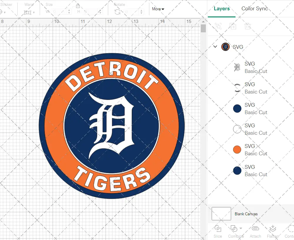 Detroit Tigers Circle 2016, Svg, Dxf, Eps, Png - SvgShopArt