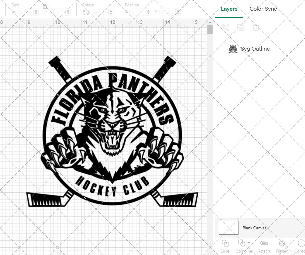 Florida Panthers Alternate 1993 005, Svg, Dxf, Eps, Png - SvgShopArt