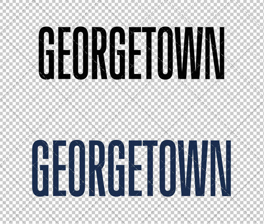 Georgetown Hoyas Wordmark 1995 005, Svg, Dxf, Eps, Png - SvgShopArt