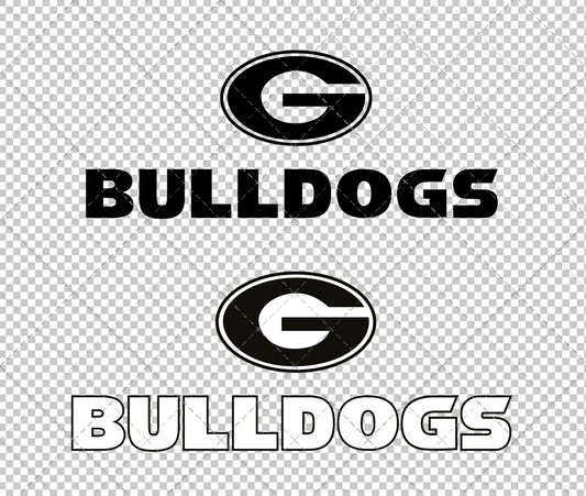 Georgia Bulldogs Wordmark 2015 010, Svg, Dxf, Eps, Png - SvgShopArt