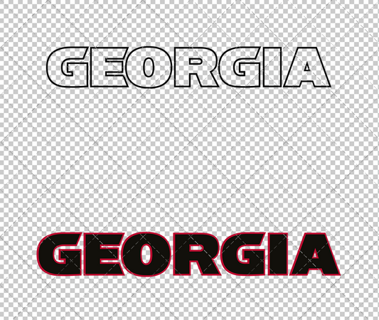 Georgia Bulldogs Wordmark 2015 014, Svg, Dxf, Eps, Png - SvgShopArt