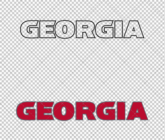 Georgia Bulldogs Wordmark 2015 015, Svg, Dxf, Eps, Png - SvgShopArt