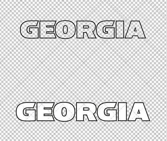 Georgia Bulldogs Wordmark 2015 016, Svg, Dxf, Eps, Png - SvgShopArt