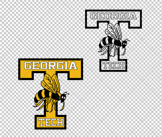 Georgia Tech Yellow Jackets Alternate 1938, Svg, Dxf, Eps, Png - SvgShopArt