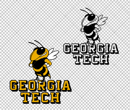 Georgia Tech Yellow Jackets Alternate 1999 002, Svg, Dxf, Eps, Png - SvgShopArt