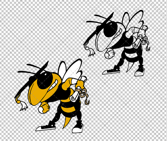 Georgia Tech Yellow Jackets Mascot 1999 002, Svg, Dxf, Eps, Png - SvgShopArt