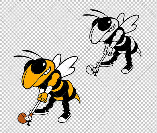 Georgia Tech Yellow Jackets Mascot 1999 007, Svg, Dxf, Eps, Png - SvgShopArt