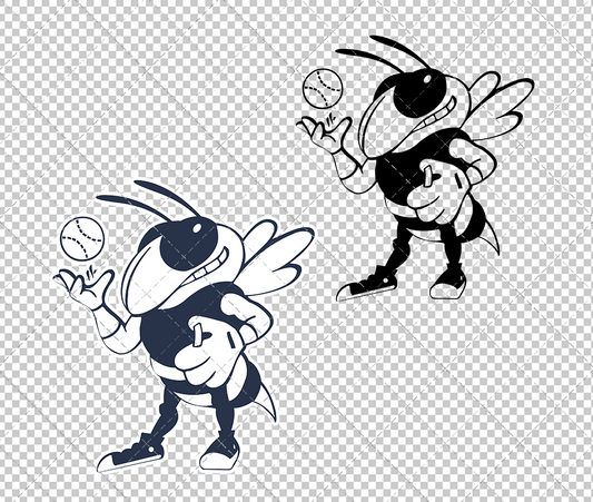 Georgia Tech Yellow Jackets Mascot 2026 009, Svg, Dxf, Eps, Png - SvgShopArt