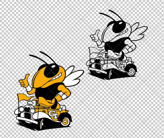 Georgia Tech Yellow Jackets Secondary 1985, Svg, Dxf, Eps, Png - SvgShopArt