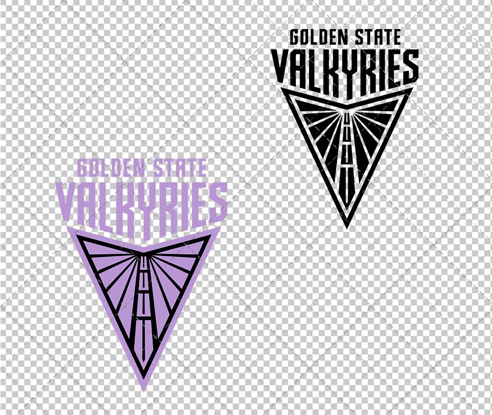 Golden State Valkyries Secondary 2025, Svg, Dxf, Eps, Png