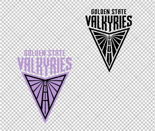 Golden State Valkyries Secondary 2025, Svg, Dxf, Eps, Png