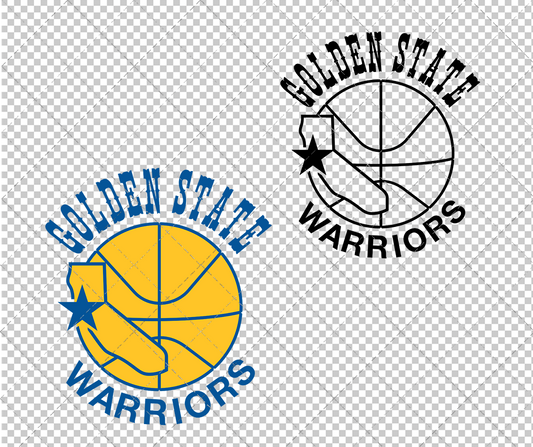 Golden State Warriors 1975, Svg, Dxf, Eps, Png - SvgShopArt