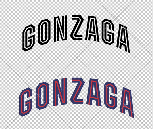 Gonzaga Bulldogs Wordmark 2011 002, Svg, Dxf, Eps, Png - SvgShopArt