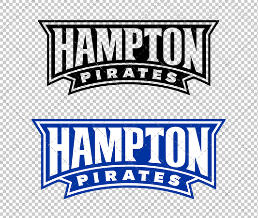 Hampton Pirates Wordmark 2012, Svg, Dxf, Eps, Png - SvgShopArt