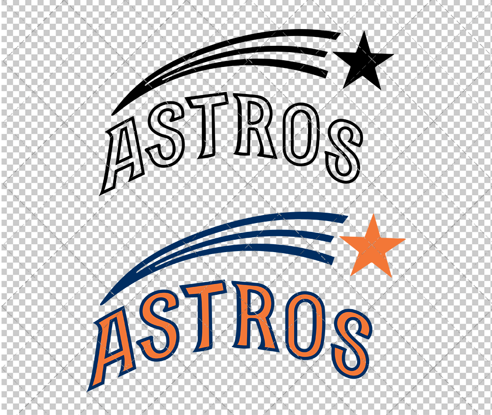 Houston Astros Alternate 1971, Svg, Dxf, Eps, Png - SvgShopArt