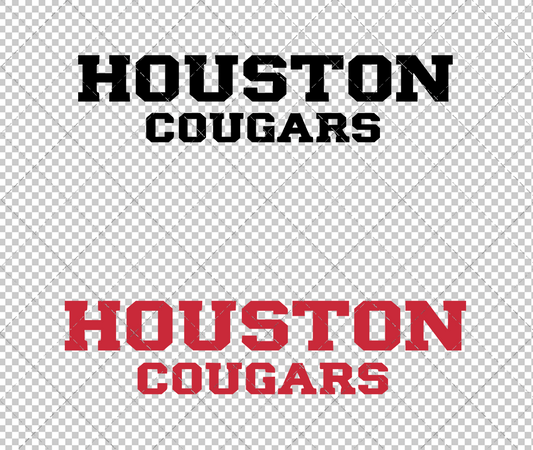 Houston Cougars Wordmark 2012 002, Svg, Dxf, Eps, Png - SvgShopArt
