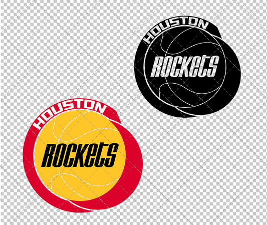 Houston Rockets 1972, Svg, Dxf, Eps, Png - SvgShopArt