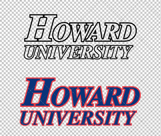 Howard Bison Wordmark 1974, Svg, Dxf, Eps, Png - SvgShopArt