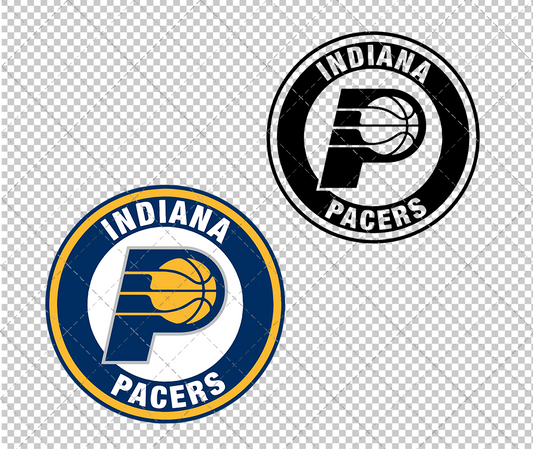 Indiana Pacers Circle 2017, Svg, Dxf, Eps, Png - SvgShopArt