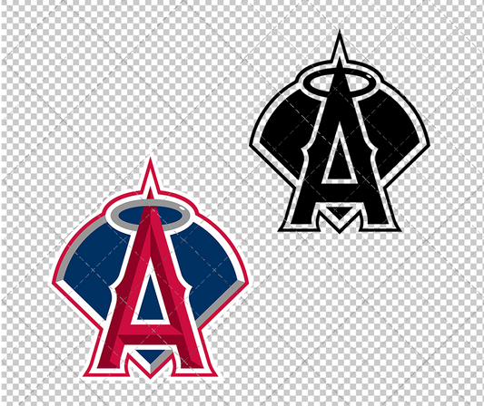 Los Angeles Angels Alternate 2002, Svg, Dxf, Eps, Png - SvgShopArt