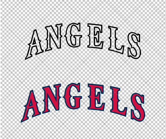 Los Angeles Angels Jersey 1993, Svg, Dxf, Eps, Png - SvgShopArt