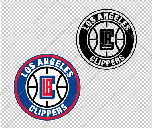 Los Angeles Clippers Circle 2018 002, Svg, Dxf, Eps, Png - SvgShopArt