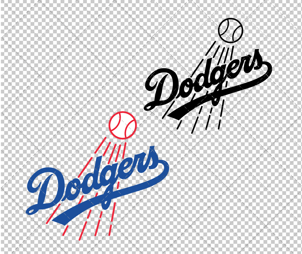 Los Angeles Dodgers 1968, Svg, Dxf, Eps, Png - SvgShopArt