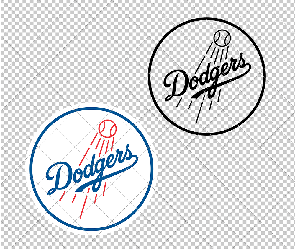 Los Angeles Dodgers Alternate 2012, Svg, Dxf, Eps, Png - SvgShopArt