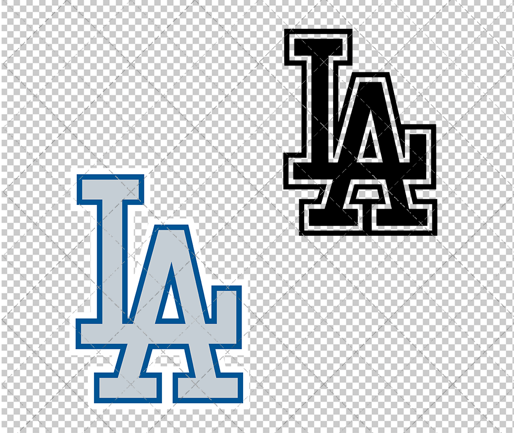 Los Angeles Dodgers Cap 1999, Svg, Dxf, Eps, Png - SvgShopArt