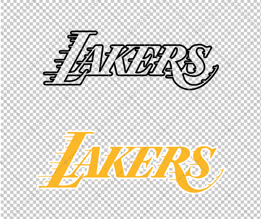 Los Angeles Lakers Concept 1999 002, Svg, Dxf, Eps, Png - SvgShopArt