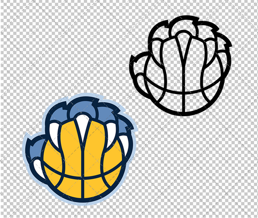 Memphis Grizzlies Alternate 2018 004, Svg, Dxf, Eps, Png - SvgShopArt